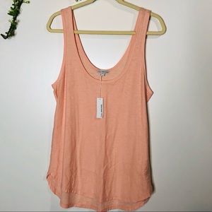 NWT! James Perse Peach Orange Pink Tank Top